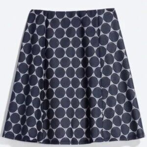 NWT Renee C Maybell Navy Polka Dot Lace Skirt MP Pull On